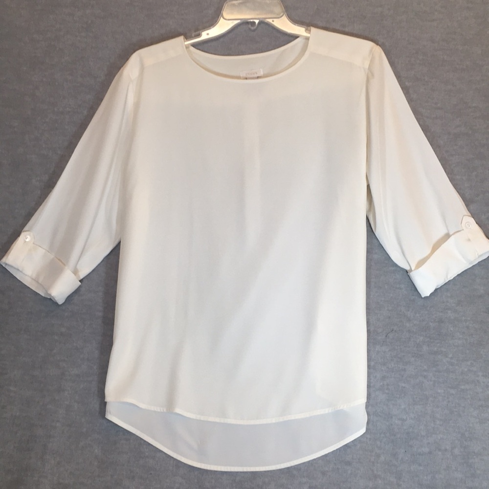 CHICO’S Winter White Comfy Versatile Wardrobe Staple Oversized Long Line Tunic